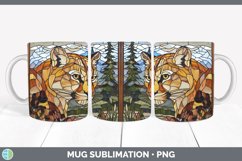 GorgeousStained Glass Woodland Mug Wrap design.