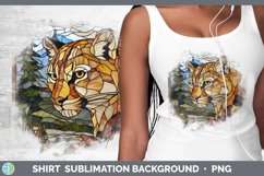 GorgeousStained Glass Woodland Shirt design.