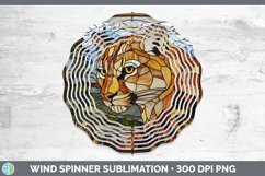 GorgeousStained Glass Woodland Wind Spinner design.