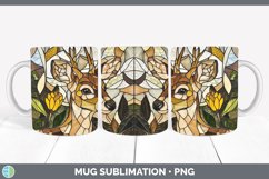 GorgeousStained Glass Woodland Mug Wrap design.