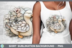 GorgeousStained Glass Woodland Shirt design.