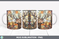 GorgeousStained Glass Woodland Mug Wrap design.