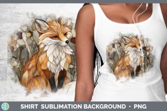GorgeousStained Glass Woodland Shirt design.