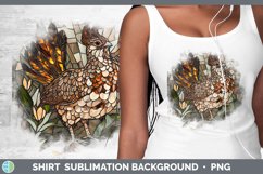 GorgeousStained Glass Woodland Shirt design.