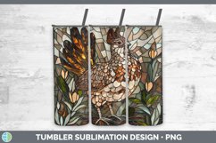 GorgeousStained Glass Woodland Tumbler design.