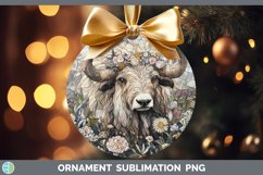 GorgeousStained Glass Woodland Ornament design.