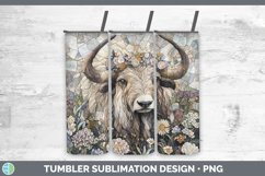 GorgeousStained Glass Woodland Tumbler design.