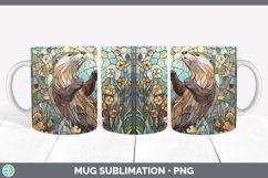 GorgeousStained Glass Woodland Mug Wrap design.