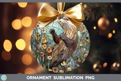 GorgeousStained Glass Woodland Ornament design.