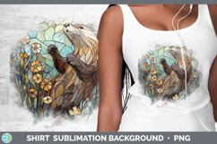 GorgeousStained Glass Woodland Shirt design.