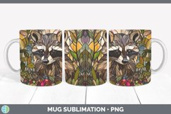 GorgeousStained Glass Woodland Mug Wrap design.