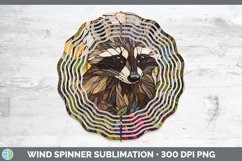 GorgeousStained Glass Woodland Wind Spinner design.