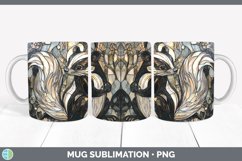 GorgeousStained Glass Woodland Mug Wrap design.