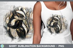 GorgeousStained Glass Woodland Shirt design.