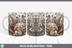 GorgeousStained Glass Woodland Mug Wrap design.