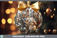 GorgeousStained Glass Woodland Ornament design.