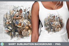 GorgeousStained Glass Woodland Shirt design.