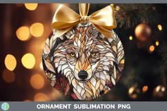 GorgeousStained Glass Woodland Ornament design.