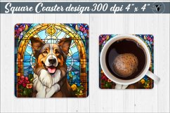 Square Coaster | Dog sublimation Product Image 1