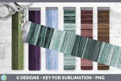 Bundle of six Stained Wood key fob sublimation designs.