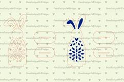 Easter flowers bunny stand laser cut, Engraving file Product Image 4