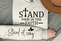 Stand Firm in the Faith Sleeve SVG Product Image 1