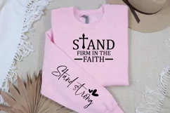 Stand Firm in the Faith Sleeve SVG Product Image 3