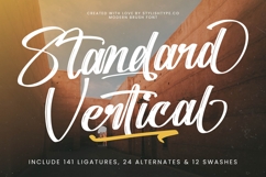 Standard Vertical - Modern Brush Font Product Image 1