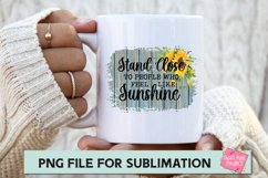 Motivational Quote PNG, Sunflower Sublimation, Mug Quote Product Image 2