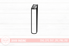 Book Lineart Clipart SVG Cut File Product Image 1