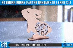 Standing Easter Bunny Ornaments|Decorative Easter Bunny SVG Product Image 2