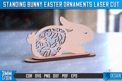 Standing Easter Bunny Ornaments|Decorative Easter Bunny SVG Product Image 4