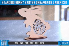 Standing Easter Bunny Ornaments|Decorative Easter Bunny SVG Product Image 1