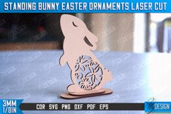 Standing Easter Bunny Ornaments|Decorative Easter Bunny SVG Product Image 8