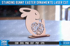 Standing Easter Bunny Ornaments|Decorative Easter Bunny SVG Product Image 1