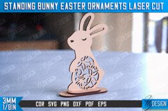 Standing Easter Bunny Ornaments|Decorative Easter Bunny SVG Product Image 10