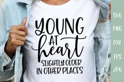 Sarcastic SVG Young At Heart Slightly Older In Other Places Product Image 1