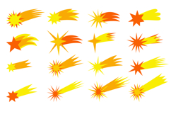 Hand drawn vector stars. Sky elements Hand drawn vector Product Image 1