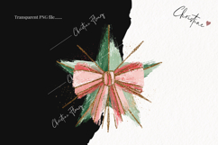 Brush Stroke Christmas Star Clipart | Preppy Christmas PNG Product Image 2