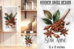 Kitchen Spices Stickers, Botanical Herbs and Spices PNG Product Image 1