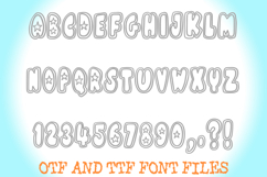 Wavy Polka Dot Bubble Font Fun Playful Spotted Typeface Product Image 2