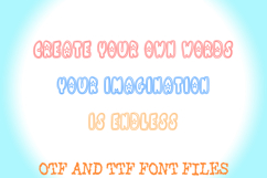 Wavy Polka Dot Bubble Font Fun Playful Spotted Typeface Product Image 3