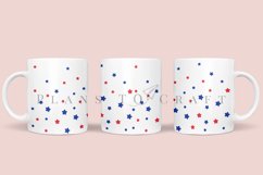 star confetti 4th of july coffee mug sublimation wrap glass mug wrap svg presized for 11oz and 15oz glass ready to cut and sublimation files