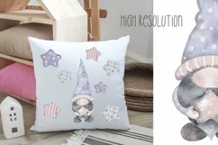 Star Gnome Sublimation watercolor Clipart png T-shirts party Product Image 4