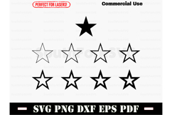 Star Line Stroke Bundle SVG PNG DXF EPS PDF Product Image 1