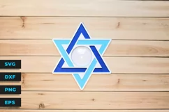 Jewish Star of David Candy Dome SVG Purim Mitzvahs Hanukkah Product Image 1