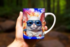 Watercolor Sublimation Rodent Animal Mug Wrap Design Product Image 2
