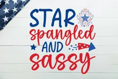 Star spangled and sassy SVG, 4th of july SVG Design Product Image 2