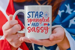 Star spangled and sassy SVG, 4th of july SVG Design Product Image 3