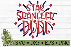 Star Spangled Dude Patriotic 4th of July SVG Product Image 2